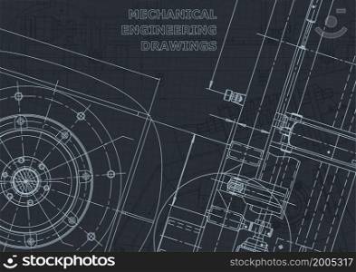 Corporate Identity. Cover, flyer, banner, background. Instrument-making drawings Mechanical engineering drawing Technical illustrations. Cover, flyer, banner, background. Instrument-making drawings. Mechanical engineering drawing