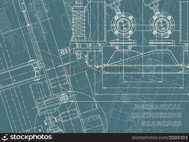 Corporate Identity. Mechanical instrument making. Technical abstract backgrounds. Technical illustration. Corporate Identity illustration. Cover, flyer, banner, background