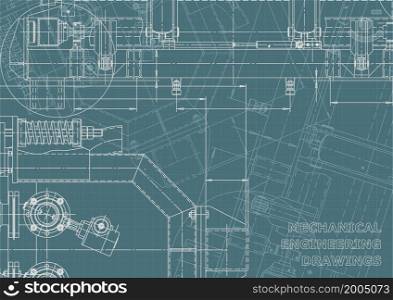Corporate Identity, scheme, plan, sketch. Technical illustrations backgrounds Mechanical engineering drawing Industry. Corporate Identity illustration. Cover, flyer, banner, background