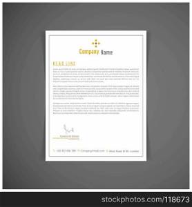 Corporate identity set or kit for your business. Letter templates. Vector format, editable, place for text. For web design and application interface, also useful for infographics. Vector illustration.