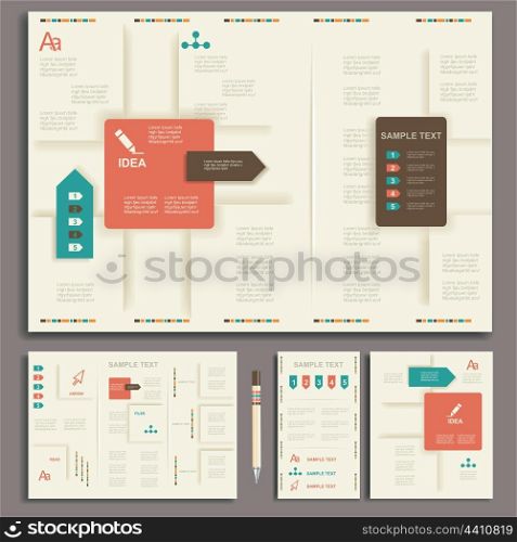 Corporate identity template. Vector company style for brandbook and guideline.
