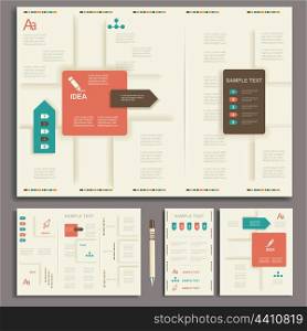 Corporate identity template. Vector company style for brandbook and guideline.