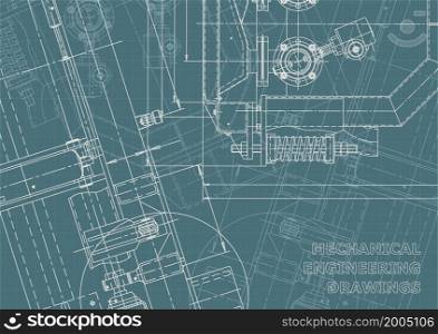Corporate Identity. Vector engineering drawings. Mechanical instrument making. Technical abstract background. Corporate Identity illustration. Cover, flyer, banner, background