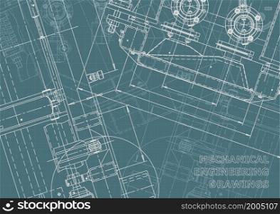 Corporate Identity. Vector engineering drawings. Mechanical instrument making. Technical abstract backgrounds. Technical. Corporate Identity illustration. Cover, flyer, banner, background