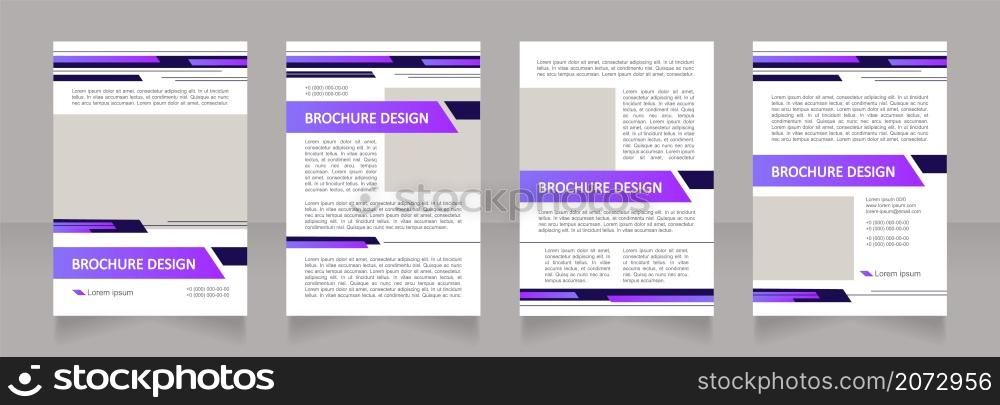 Corporate internet banking options blank brochure layout design. Vertical poster template set with empty copy space for text. Premade corporate reports collection. Editable flyer paper pages. Corporate internet banking options blank brochure layout design