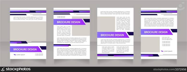Corporate internet banking options blank brochure layout design. Vertical poster template set with empty copy space for text. Premade corporate reports collection. Editable flyer paper pages. Corporate internet banking options blank brochure layout design
