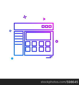 Corporate office icon design vector