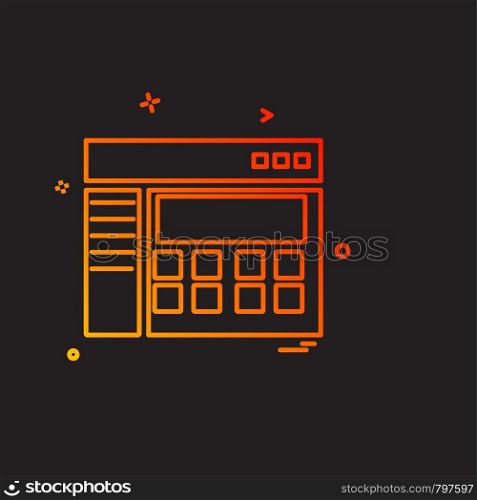 Corporate office icon design vector
