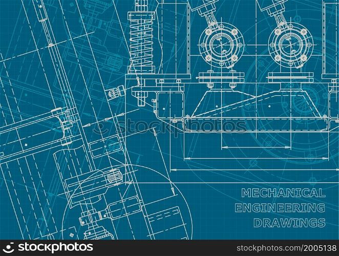 Corporate style. Technical abstract backgrounds. Technical illustration. Blueprint. Corporate style. Mechanical instrument making. Technical