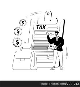 Corporation income tax returns abstract concept vector illustration. Company income return form, corporation accountancy, tax preparation, financial activity, corporate taxation abstract metaphor.. Corporation income tax returns abstract concept vector illustration.