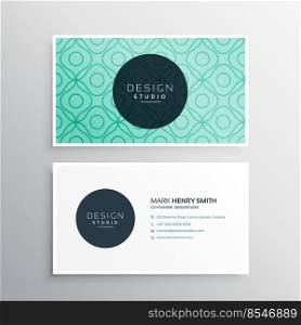 corpotate business card design in minimal style with light blue abstract patterns