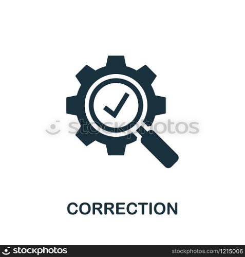 Correction vector icon illustration. Creative sign from quality control icons collection. Filled flat Correction icon for computer and mobile. Symbol, logo vector graphics.. Correction vector icon symbol. Creative sign from quality control icons collection. Filled flat Correction icon for computer and mobile