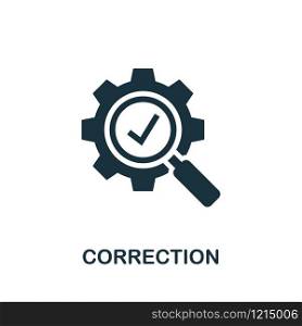 Correction vector icon illustration. Creative sign from quality control icons collection. Filled flat Correction icon for computer and mobile. Symbol, logo vector graphics.. Correction vector icon symbol. Creative sign from quality control icons collection. Filled flat Correction icon for computer and mobile