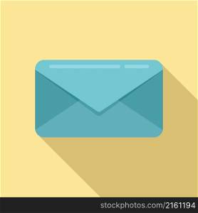 Correspondence envelope icon flat vector. Mail letter. Send message. Correspondence envelope icon flat vector. Mail letter