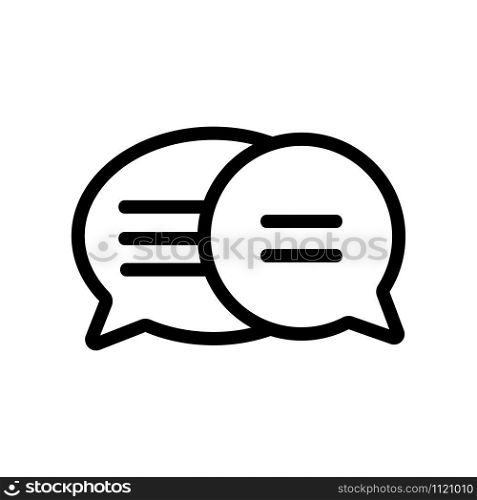 correspondence icon vector. A thin line sign. Isolated contour symbol illustration. correspondence icon vector. Isolated contour symbol illustration