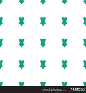 Corset icon pattern seamless white background Vector Image