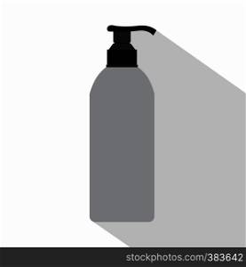 Cosmetic bottle icon. Flat illustration of cosmetic bottle vector icon for web. Cosmetic bottle icon, flat style