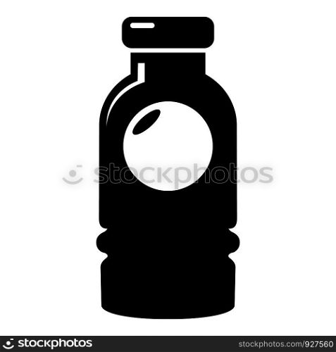 Cosmetic bottle icon . Simple illustration of cosmetic bottle vector icon for web design isolated on white background. Cosmetic bottle icon , simple style