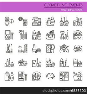 Cosmetic Elements , Thin Line and Pixel Perfect Icons