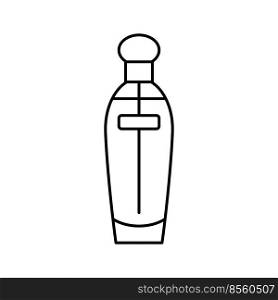 cosmetic fragrance bottle perfume line icon vector. cosmetic fragrance bottle perfume sign. isolated contour symbol black illustration. cosmetic fragrance bottle perfume line icon vector illustration