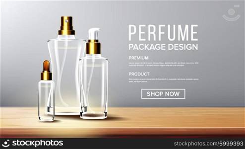 Cosmetic Glass Design Vector. Bottle. Oil, Water, Perfume. Premium Jar. Isolated Transparent Realistic Mockup Template Illustration. Cosmetic Glass Design Vector. Bottle. Oil, Water, Perfume. Premium Jar. 3D Isolated Transparent Realistic Mockup Template Illustration