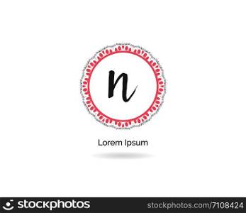 Cosmetic N letter logo design. Luxury hotel letter n vector monogram. high fashion brand icon.