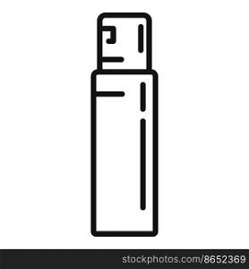Cosmetic sticks icon outline vector. Air spray. Fresh smell. Cosmetic sticks icon outline vector. Air spray