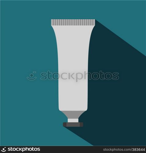 Cosmetic tube icon. Flat illustration of cosmetic tube vector icon for web. Cosmetic tube icon, flat style