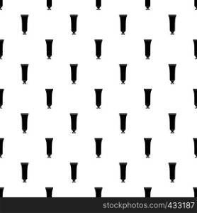 Cosmetic tube pattern seamless in simple style vector illustration. Cosmetic tube pattern vector