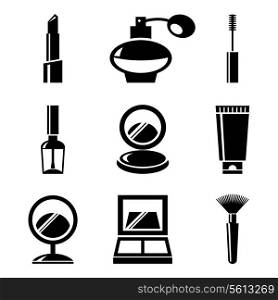 Cosmetics icons set