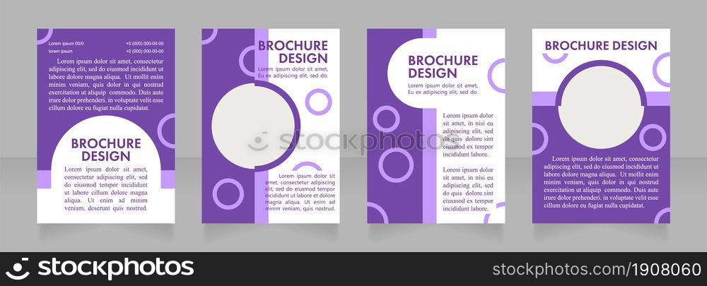 Cosmetology service advertisement blank brochure layout design. Vertical poster template set with empty copy space for text. Premade corporate reports collection. Editable flyer paper pages. Cosmetology service advertisement blank brochure layout design