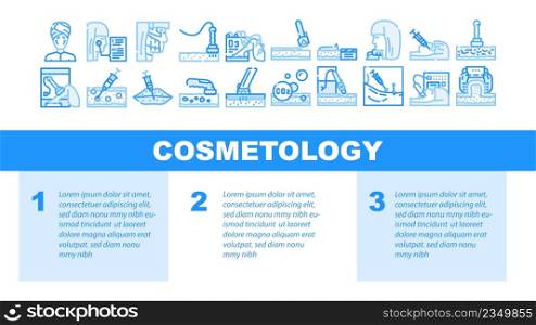 Cosmetology Treatment Procedure Landing Web Page Header Banner Template Vector Complex Face Cleansing And Mesotherapy Rejuvenation Zones, Cosmetology Microdermabrasion Therapy Illustration. Cosmetology Treatment Procedure Landing Header Vector