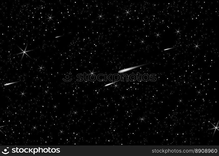Cosmic space sky with stars background. Cosmic space sky with stars vector background. Night starry sky pattern