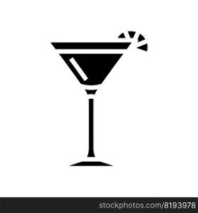 cosmopolitan cocktail glass drink glyph icon vector. cosmopolitan cocktail glass drink sign. isolated symbol illustration. cosmopolitan cocktail glass drink glyph icon vector illustration