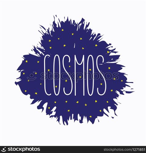 Cosmos constellation stars horoscope decoration blue pattern. For horoscope, decoration. Suitable for children, kids, babies. Astrological signs on background. Symbols of astrology for print or web.