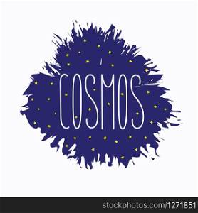 Cosmos constellation stars horoscope decoration blue pattern. For horoscope, decoration. Suitable for children, kids, babies. Astrological signs on background. Symbols of astrology for print or web.