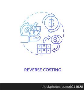 Cost reduction concept icon. Cost reduction strategies idea thin line illustration. Business process optimization. Company development. Profit increase. Vector isolated outline RGB color drawing. Cost reduction concept icon