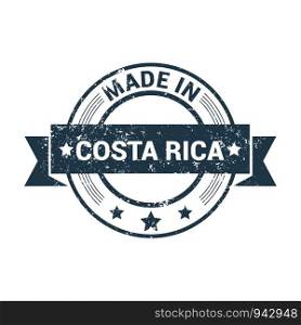 Costa Rica stamp design vector
