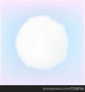 Cotton ball pom or round soft white cloud collection isolated on soft pastel background. White snowball. Vector fashion element template.. Cotton ball pom or round soft white cloud collection isolated on soft pastel background. White snowball. Fashion element template.