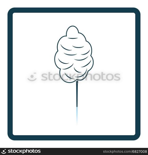 Cotton candy icon. Shadow reflection design. Vector illustration.