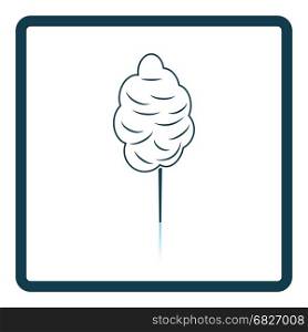 Cotton candy icon. Shadow reflection design. Vector illustration.