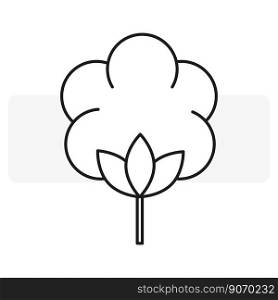 Cotton flower icon, great design for any purposes. Vector illustration. EPS 10.. Cotton flower icon, great design for any purposes. Vector illustration.