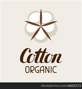 Cotton label. Emblem for clothing and production. Cotton label. Emblem for clothing and production.