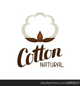 Cotton label. Emblem for clothing and production. Cotton label. Emblem for clothing and production.