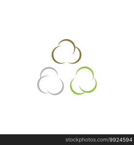 Cotton logo icon illustration vector design template