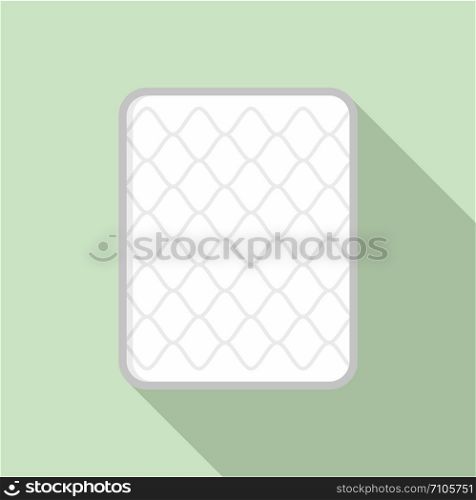 Cotton mattress icon. Flat illustration of cotton mattress vector icon for web design. Cotton mattress icon, flat style
