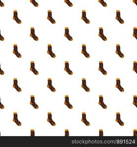 Cotton sock pattern seamless vector repeat for any web design. Cotton sock pattern seamless vector