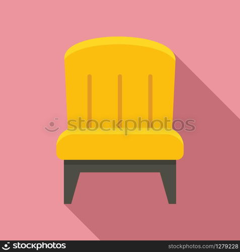 Couch armchair icon. Flat illustration of couch armchair vector icon for web design. Couch armchair icon, flat style