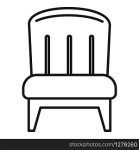 Couch armchair icon. Outline couch armchair vector icon for web design isolated on white background. Couch armchair icon, outline style