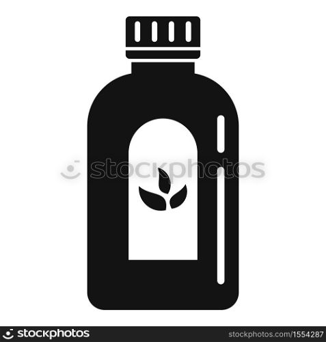 Cough syrup dosage icon. Simple illustration of cough syrup dosage vector icon for web design isolated on white background. Cough syrup dosage icon, simple style